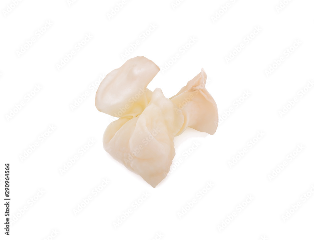 Obraz premium white ear mushroom or white jelly mushroom isolated on white background