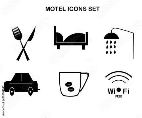 black accommondation symbols photo