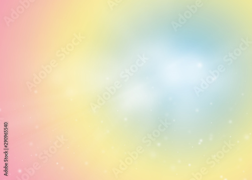 Pastel color sparkle rays with bokeh abstract elegant background. Dust sparks background.