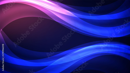 Abstract Geometric wave shape dark background