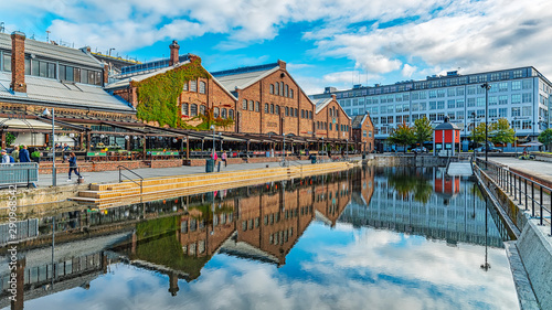 Trondheim Solsiden River Reflection