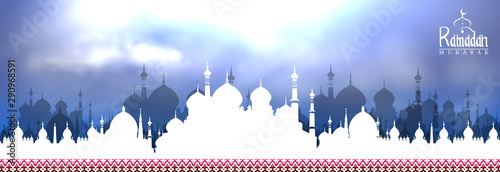 easy to edit vector illustration of Islamic celebration background with text Ramadan Kareem