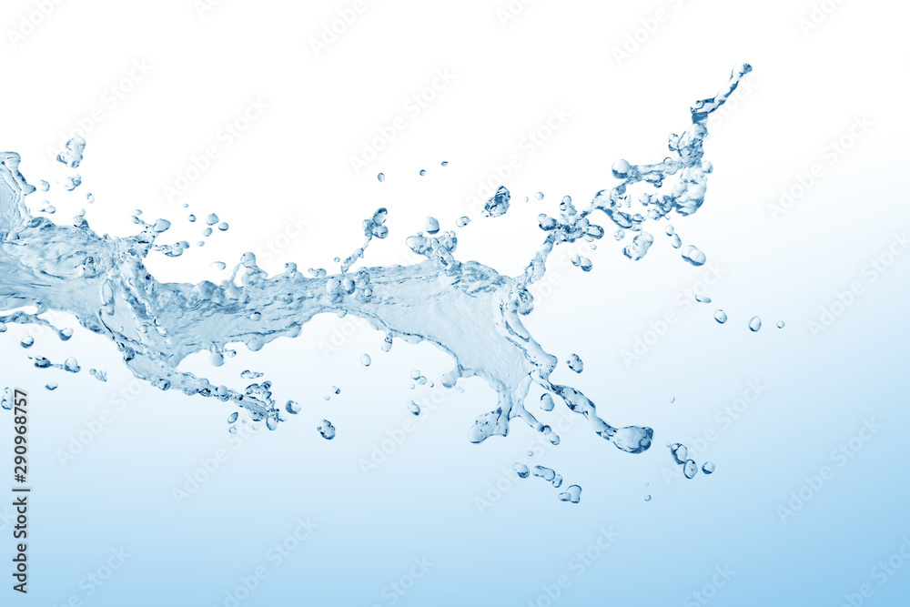 Water splash isolated on white background, water Water splash isolated on white background, water