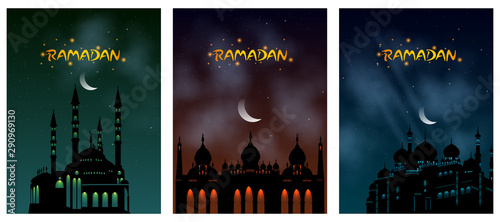 easy to edit vector illustration of Islamic celebration background with text Ramadan Kareem
