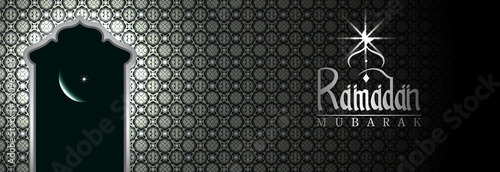 easy to edit vector illustration of Islamic celebration background with text Ramadan Kareem