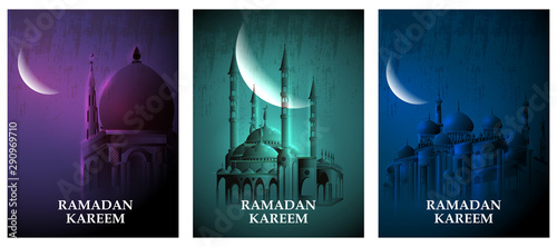 easy to edit vector illustration of Islamic celebration background with text Ramadan Kareem