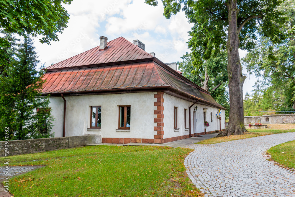 Presbytery building in which Marian Langiewicz, the hero of the January Uprising in 1863, was hiding; Małogoszcz, Poland