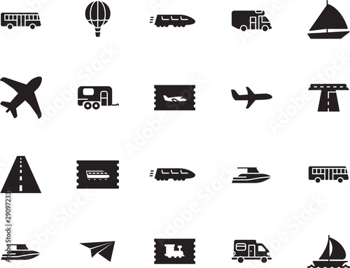 holiday vector icon set such as: hot, airship, basket, balloon, airport, up, art, start, mail, origami, wing, airline, outdoor, camp, toy, price, minimal, company, tickets, mobile, fun, rv, activity