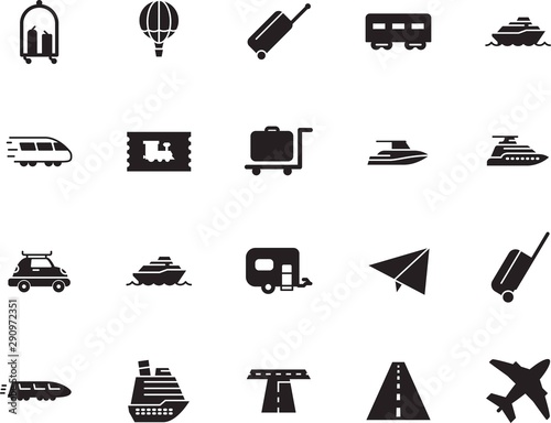 holiday vector icon set such as: art, arrival, balloon, carriage, access, set, circle, sky, station, auto, box, aviation, origami, basket, toy, trailer, lifestyle, template, truck, sport, roof, track