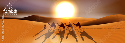 easy to edit vector illustration of Islamic celebration background with text Ramadan Kareem