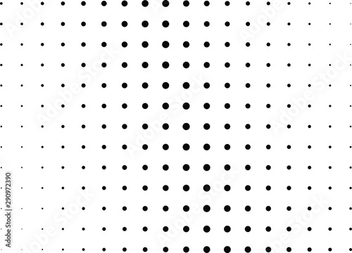 Abstract halftone dotted background. Monochrome pattern with dot and circles. Vector modern futuristic texture for posters, sites, business cards, cover postcards, interior design, labels, stickers.