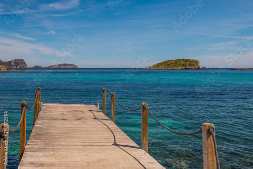 Sea View from the boat dock in Es Canar, Ibiza