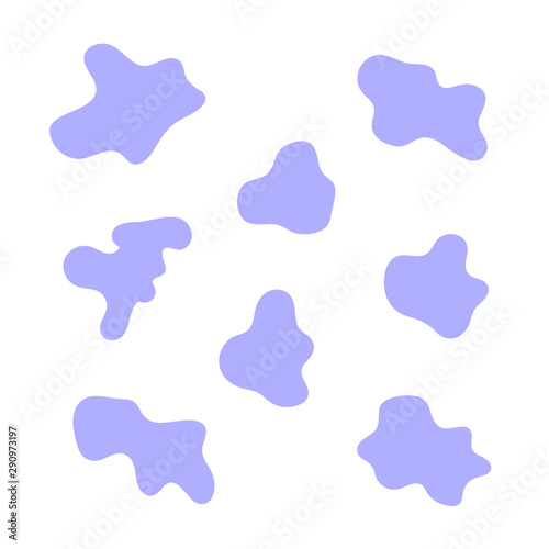 blue clouds on a white background. eps10 vector illustration