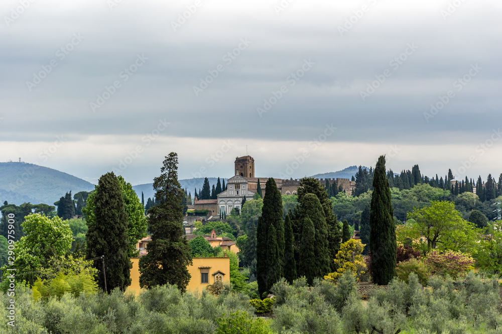 Obraz premium Beautiful view of the medieval center of Florence