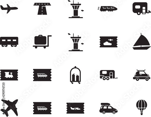 holiday vector icon set such as: ship, race, map, set, drive, life, cruise, stripe, camper, basket, roadside, sea, pictogram, abstract, bullet, modern, station, road, fast, circle, avenue, view