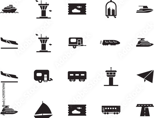 holiday vector icon set such as: regatta, locomotive, drive, life, cart, pictogram, abstract, nautical, rv, car, toy, motion, race, navigation, wing, logo, shipping, street, origami, fast, summer