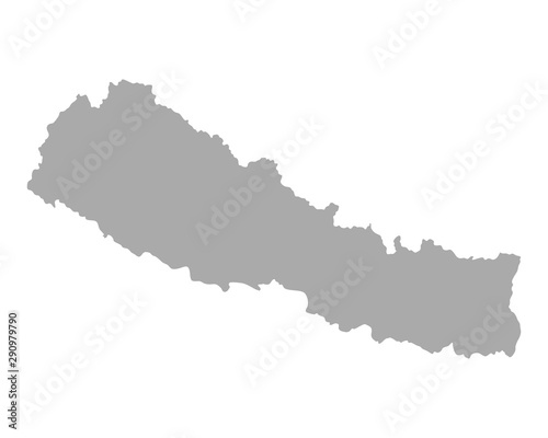 Karte von Nepal