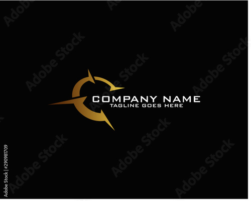 Creative Compass Concept Logo Design Template