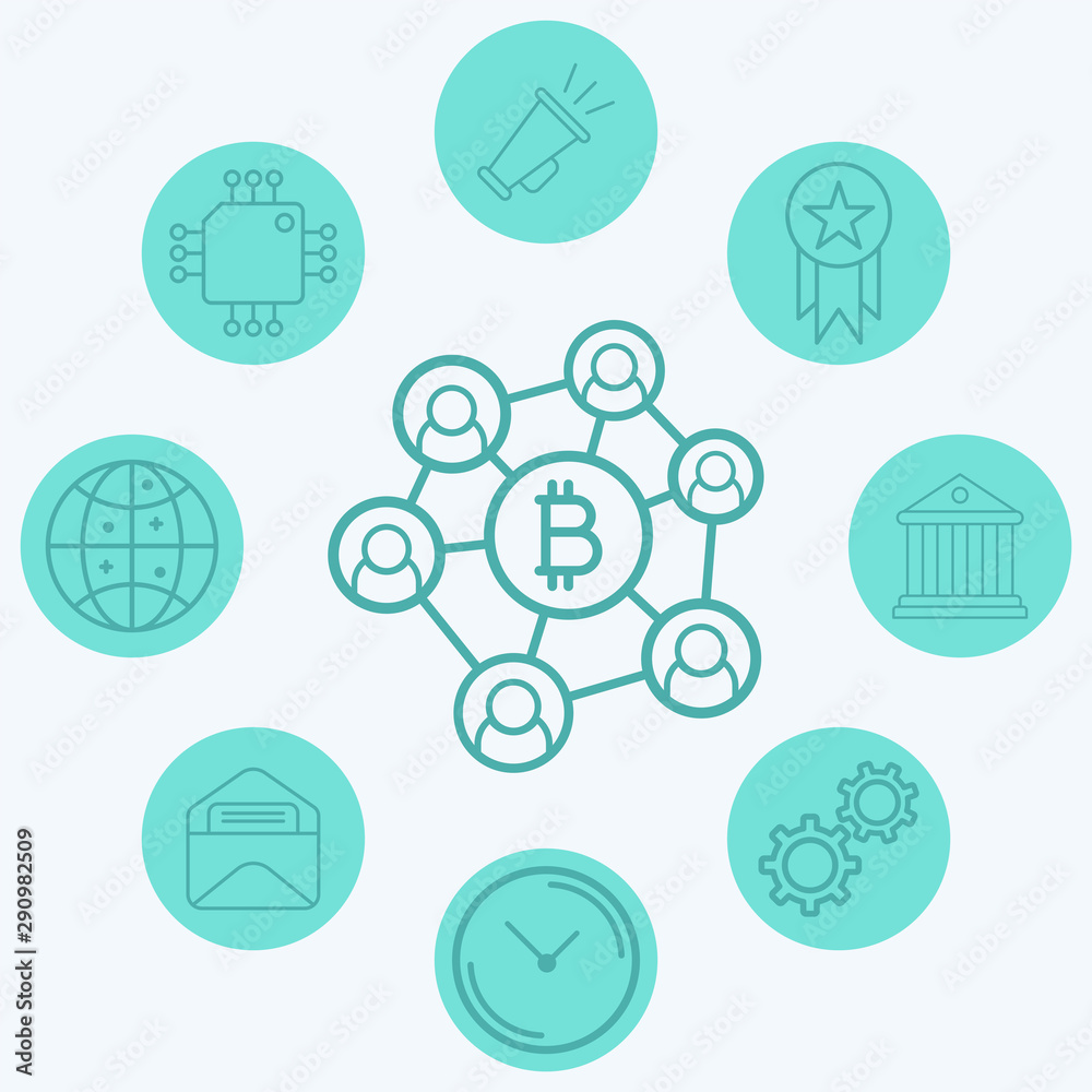 Bitcoin network vector icon sign symbol Bitcoin network vector icon sign symbol