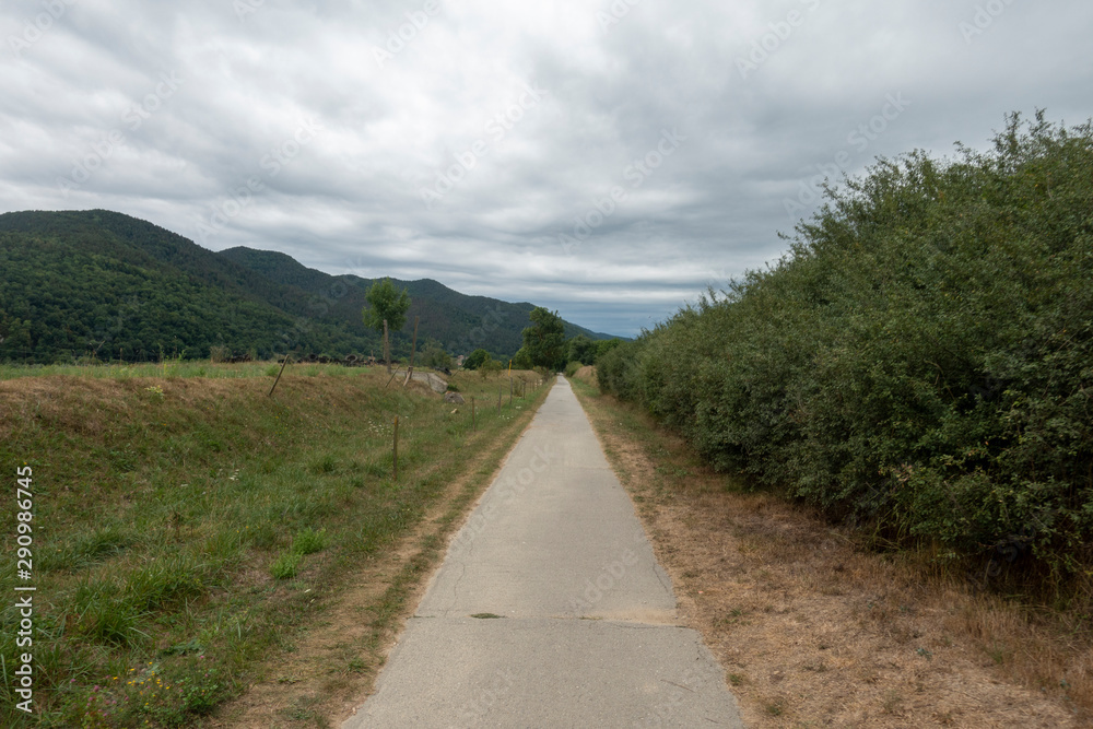 Obraz premium Vía Verde del Ferro and Carbo in the interior of Girona