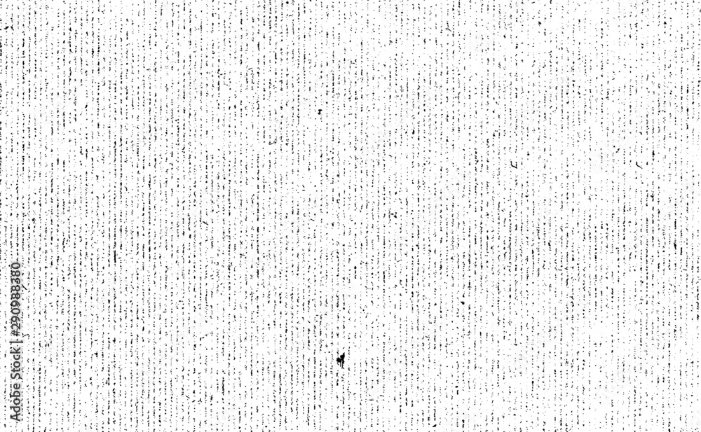 Heavy fabric texture. Vector texture of weaving fabric. Grunge background. Abstract halftone vector illustration. Overlay for interesting effect and depth. Black isolated on white background.
