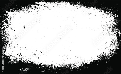 Scratched Frame. Grunge Urban Background Texture Vector. Dust Overlay. Distressed Grainy Grungy Framing Effect. Distressed Backdrop Vector Illustration. EPS 10.