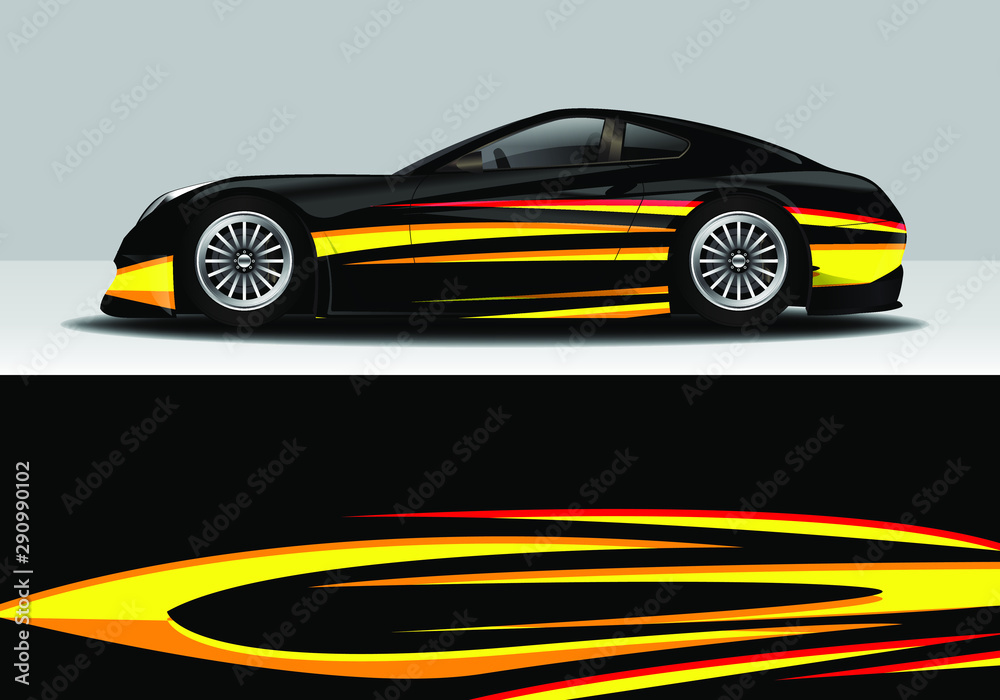Fototapeta premium car sticker wrap vinyl background design modern abstract