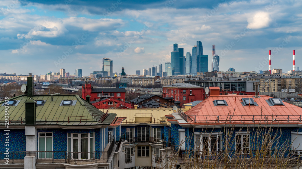 View of city in Moscow