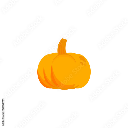 Flat design vector pumpkin vegetable icons. Autumn harvest of pumpkins. Thank...