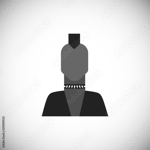 Avatar of punk with mohawk and spikes.