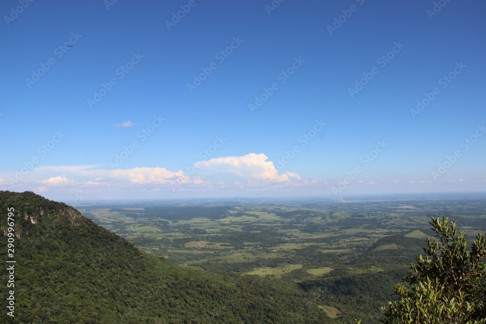Fototapeta premium Paisaje desde un cerro 