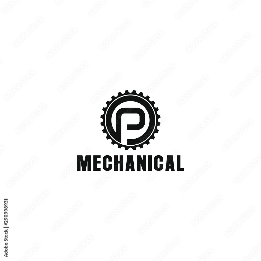 Mechanical gear logo design modern Mechanical gear logo design modern