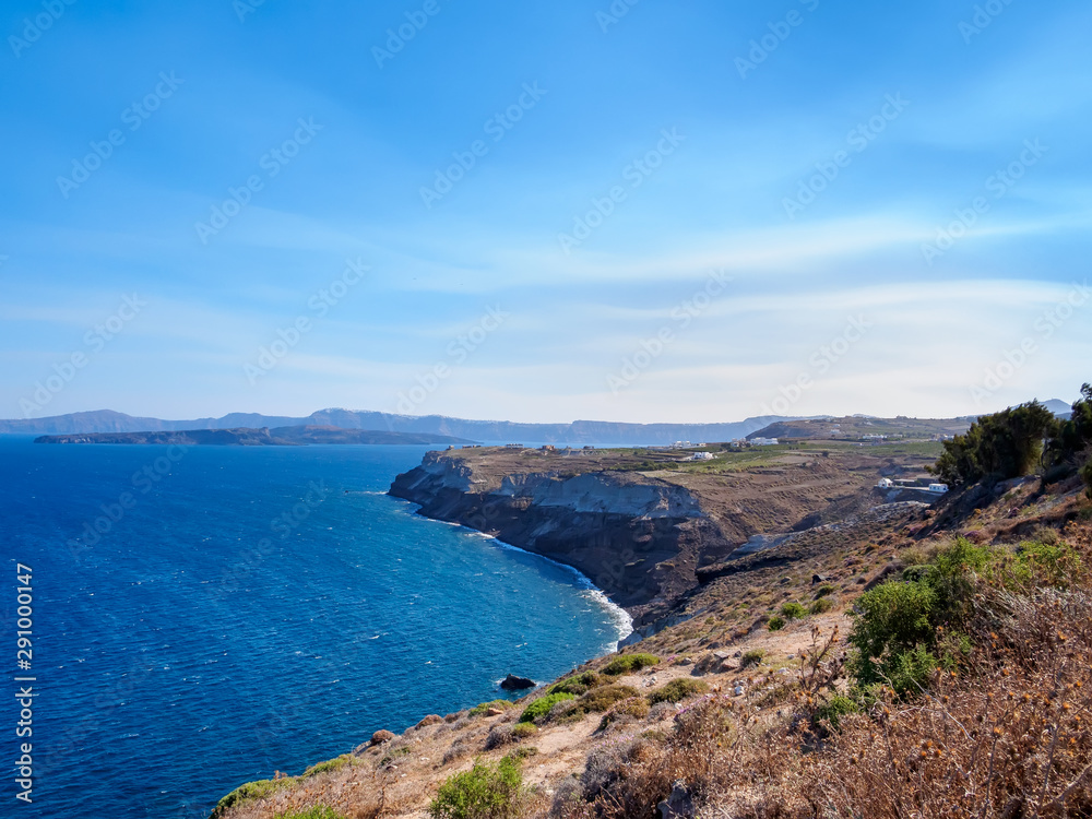 View of Akrotiri lighthouse (Faros) - Santorini