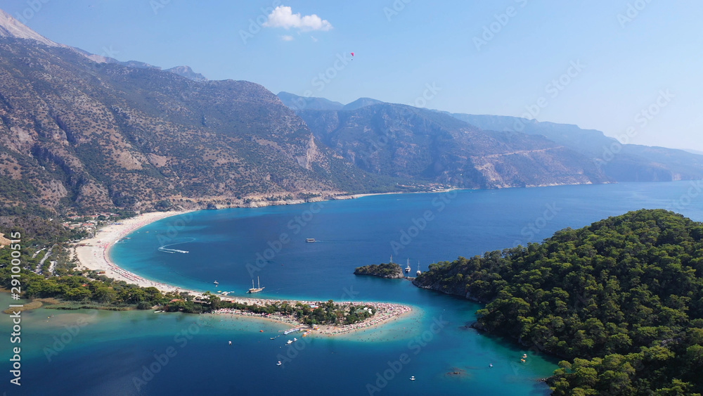 Oludeniz Blue Lagoon.  Oludeniz is a amazing beach on the southwest coast of Turkey.