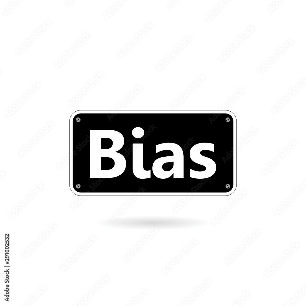 Text sign showing Bias. Bias icon Text sign showing Bias. Bias icon