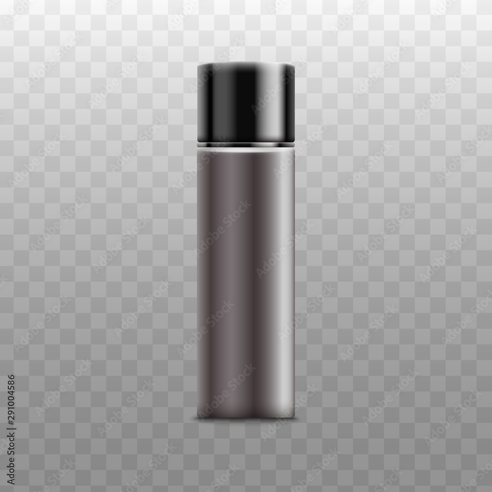 Bottle sprayer for deodorant realistic vector mockup illustration isolated.