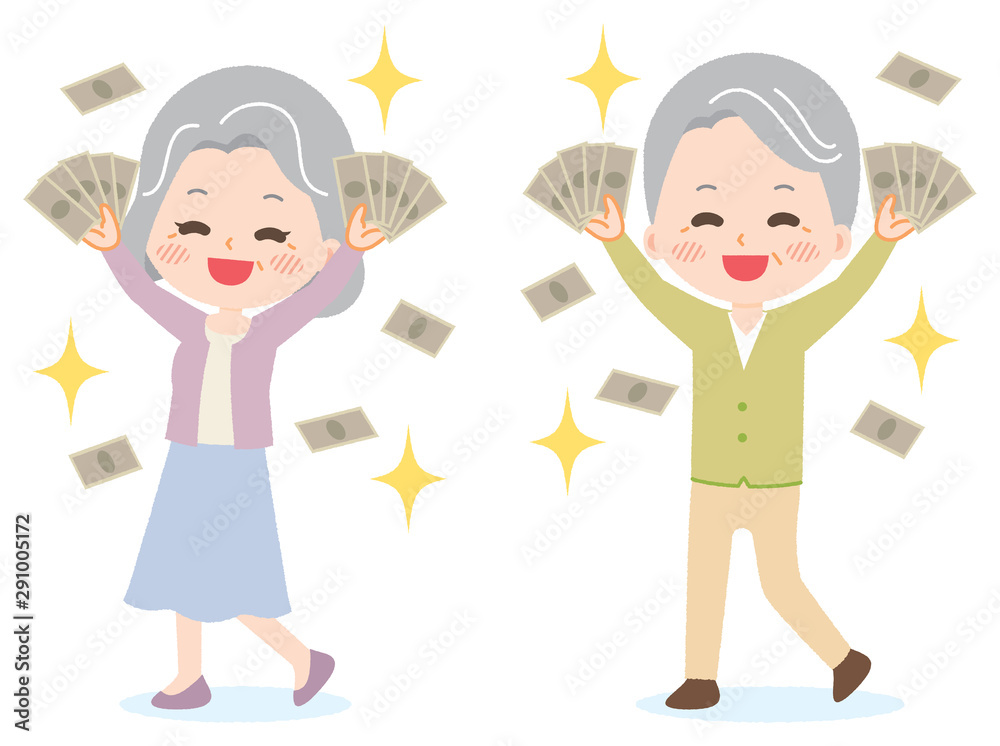Senior couple has a lot of money