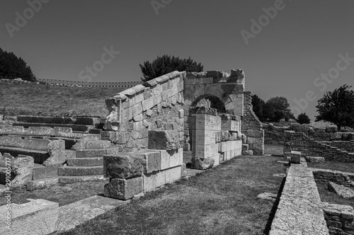 The Italico Sanctuary of Pietrabbondante. Is the most important architectural testimony of the religiosity of the Samnites Pentri nation. photo