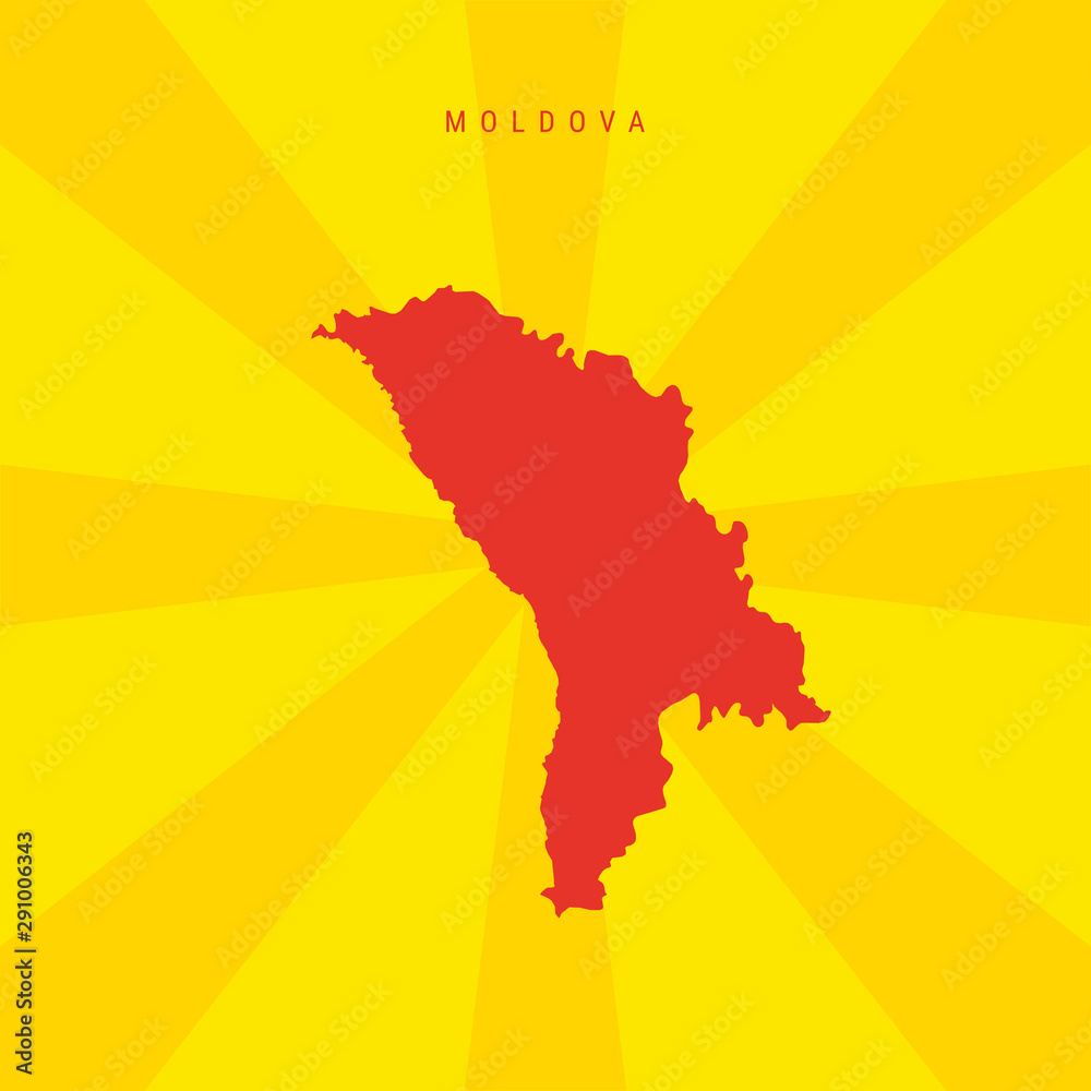 Obraz premium Moldova Vector Map