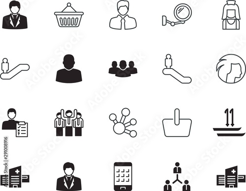 people vector icon set such as: alpine, computer, long, profiles, view, sport, connection, cardiology, activity, shiny, xray, mobile, housework, touchscreen, mop, media, earth, networking, boss