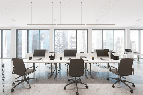 White open space office interior © ImageFlow