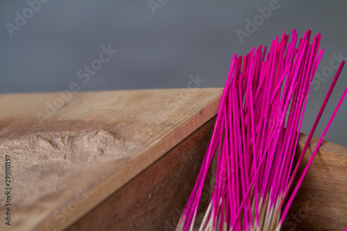 Handmade incense by worktable
