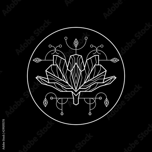 Geometry Line The Flower