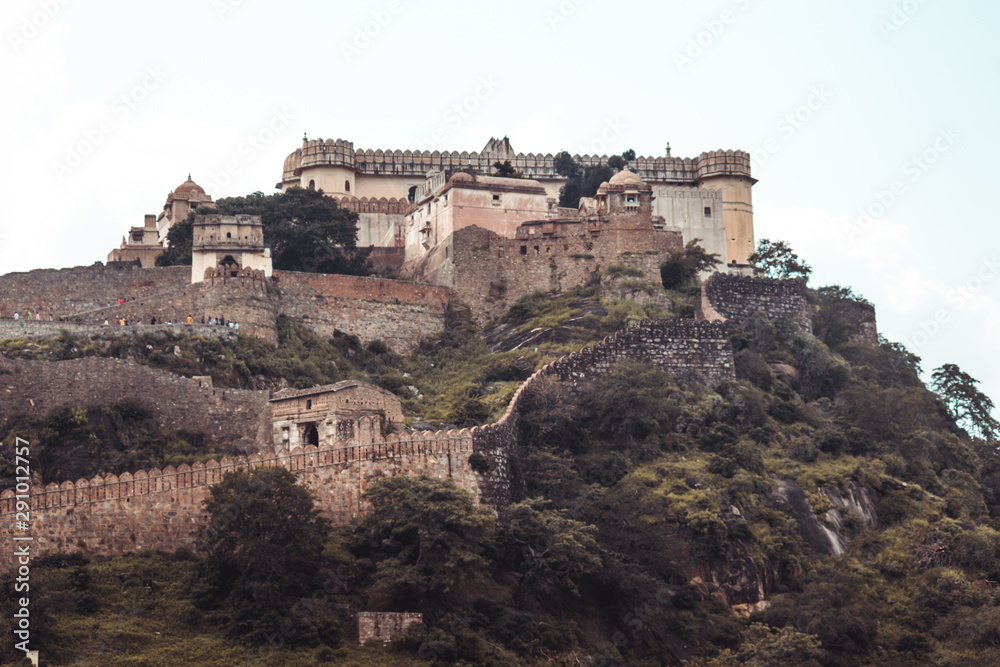 View of the Kumbhalgarh Fort in Udaipur, Rajsthan, India