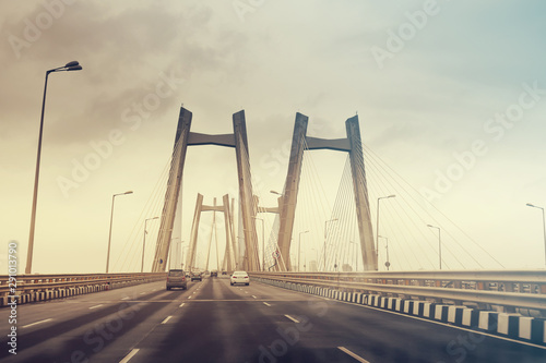 Bandra–Worli Sea Link is a cable bridge in Mumbai, India