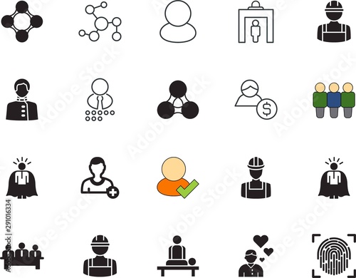 people vector icon set such as: medicine, coverage, connection, girl, catholic, biometrics, session, thin, women, plus, inspection, therapist, male, safety, information, satellite, authentication