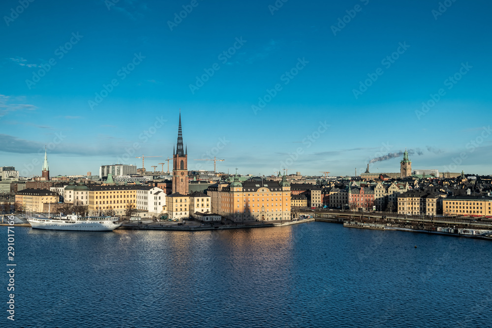 Stockholm city in Sweden.