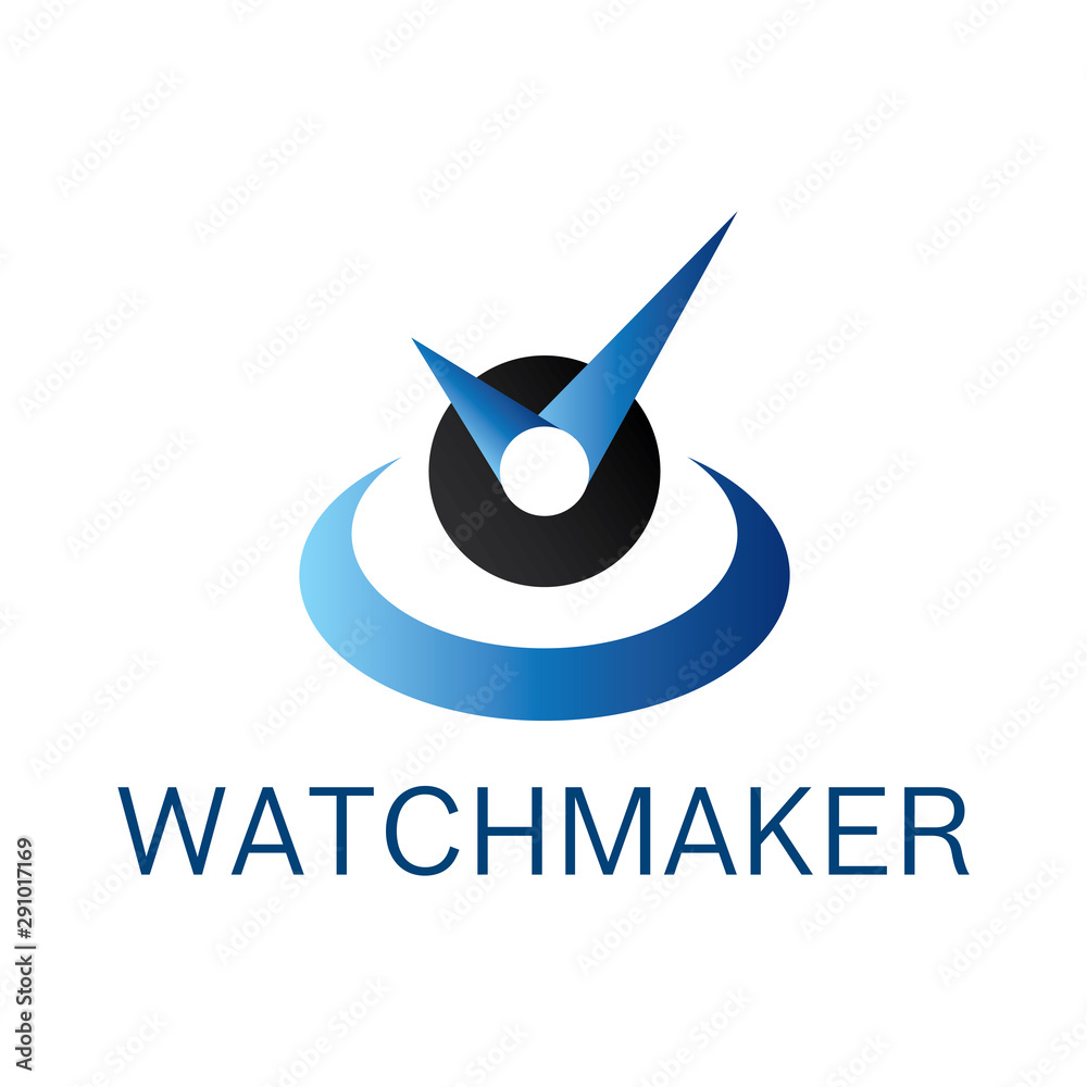 Vector logo for watchmaker and watch repair Vector logo for watchmaker and watch repair