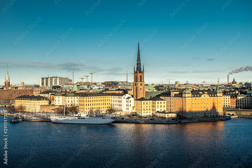 Stockholm city in Sweden.