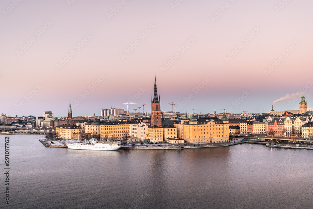 Stockholm city in Sweden.